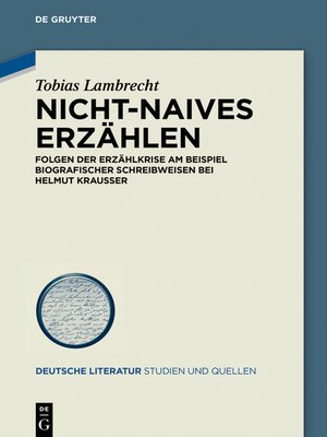 cover image of Nicht-Naives Erzählen